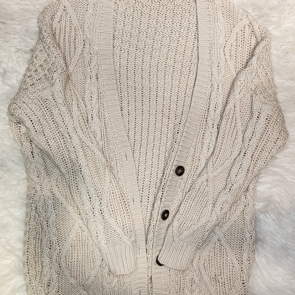 Garage Cream Knit Cardigan